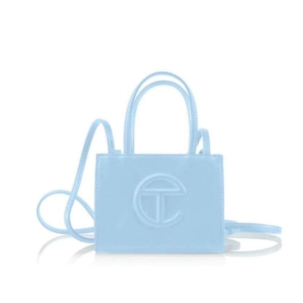 Telfar Pool Blue Small Shopping Bag
